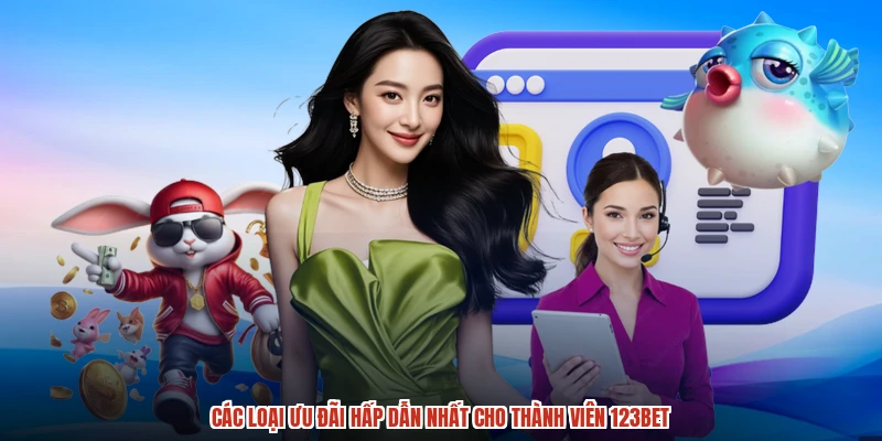 Các loại ưu đãi hấp dẫn nhất cho thành viên 123BET
